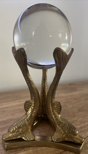 Vintage crystal ball three - ball,