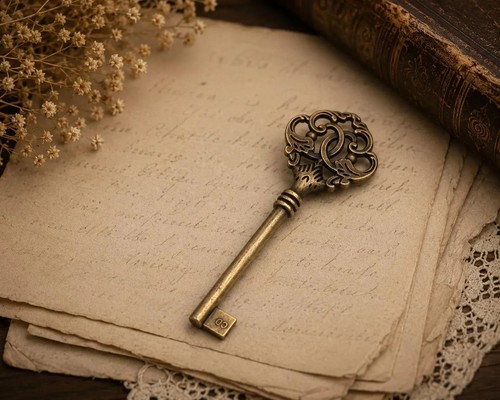 Vintage baroque skeleton - vintage,