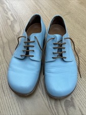 Birkenstock Leather Lace Up Shoes UK 4 / EU 37 Narrow Width. Powder Blue