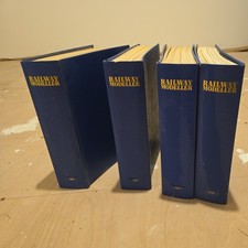 Railway Modeller 1978 to 1981 full years set of 12 magazines in folder binder