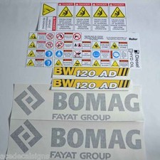 Bomag 120AD-5 Roller Decals