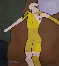 Keith vaughan signed abstract - keith,