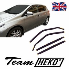 Heko Wind Deflectors For Toyota Auris 5-Door 2013-2018 4PC Tinted