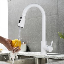 Modern Kitchen Sink Mixer Taps Pull Out 360° Spout Spray Single Lever Mono Tap