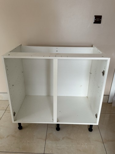 White double kitchen cupboard - white,