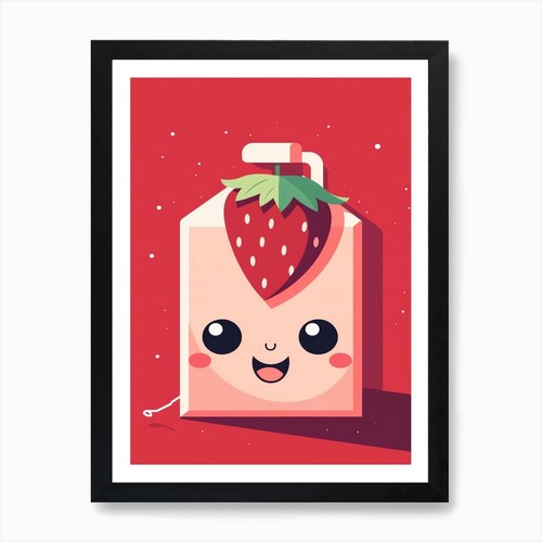 Strawberry juice box with - box,
