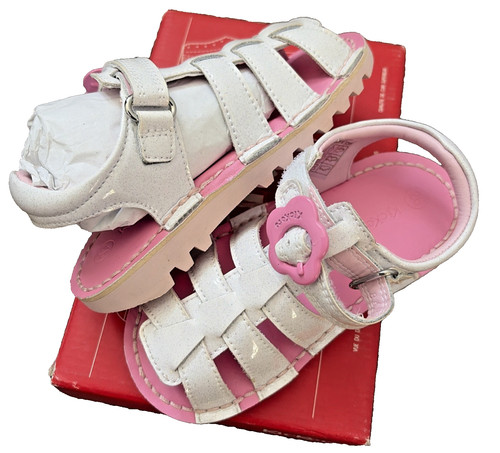 Kickers girls white - kickers, pink