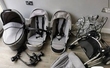 Double Egg Pushchair, Comes 1 Bassinet, 2 Seats, Footmuffs And Egg Organiser.