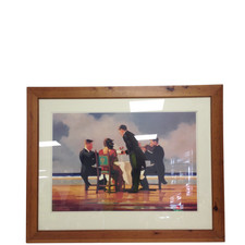 Framed Jack Vettriano Print 'The Singing Butler' Style Art 38 x 30 " Pre-Owned 