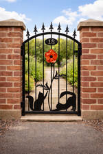 METAL FRONT GATE, SECURITY