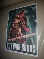 VTG WW2 WWII BUY WAR BONDS