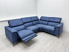 Dfs ‘Tahiti’ Blue Electric Power Recliner L-Shape Corner Sofa Delivery Available