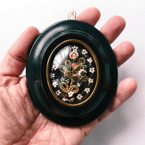 Antique french verre bombé - verre,