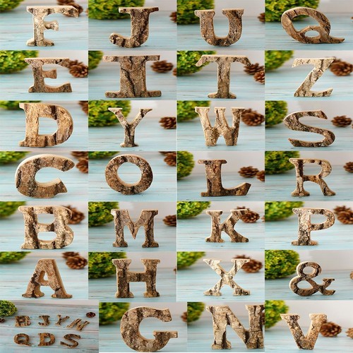 Solid wood alphabet letter - solid,
