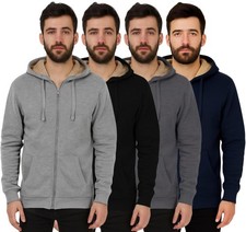 Mens Sherpa Hoodie Thick