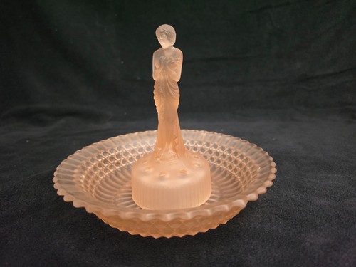 Art deco sowerby frosted pink - frosted,