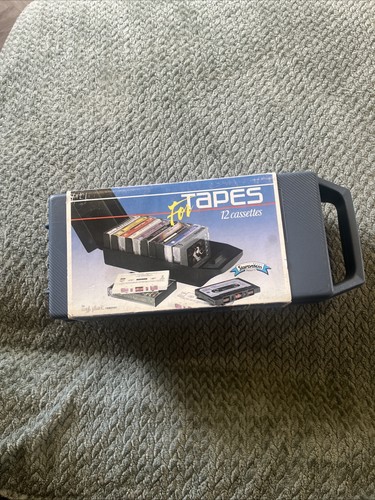 Vintage tape cassette holder - vintage,
