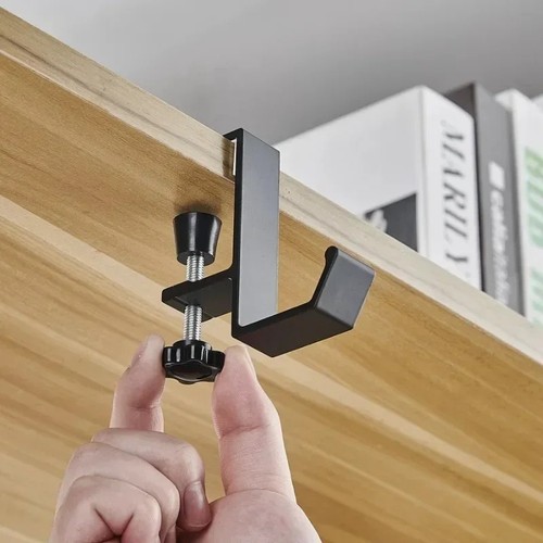 Adjustable desk edge hook - desk,