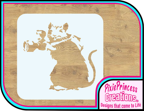 Banksy paparatzzi rat mylar - banksy,