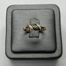 Vintage 14K Rose Gold Brown &