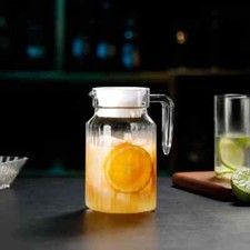 Slim glass fridge jug 750ml - slim,