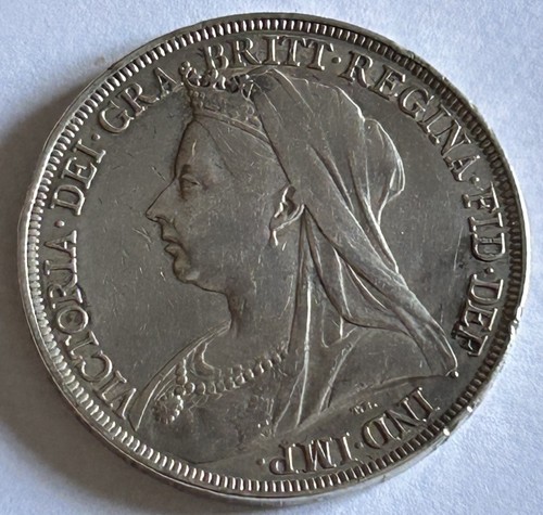 1896 victoria silver crown - silver, lx