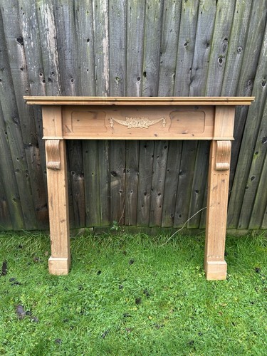 Pine fireplace surround - fireplace,