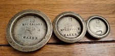 3 1826 Dated Brass Scale Weights