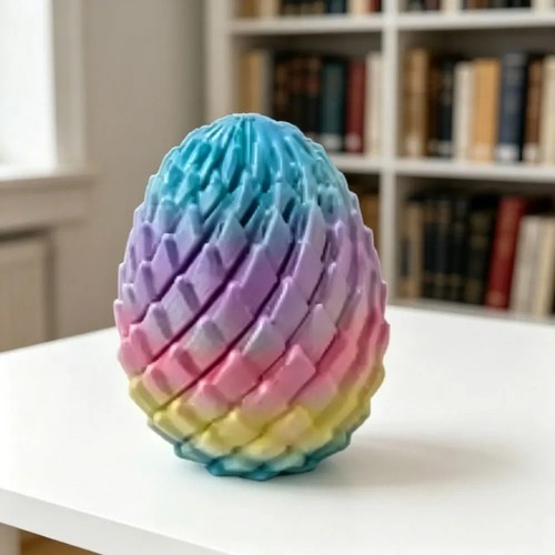 Printed dragon egg fidget - 3d,