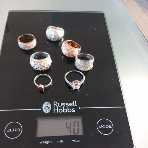 Rings 40g sterling silver - 7,
