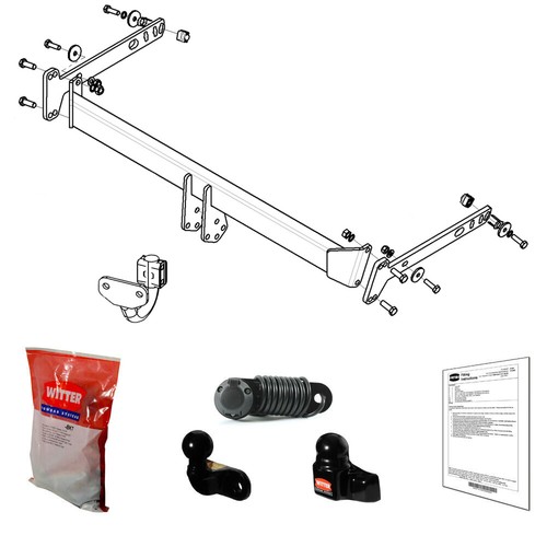 Witter towbar for - witter, fiesta
