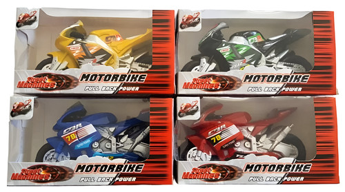 Pull back motorbike - pull, toy