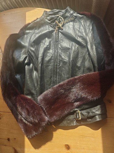 Roberto cavalli leather jacket - roberto,