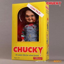 Child´s Play Evil Face Chucky Good Guy Talking Doll 15" Mega Scale Mezco  new