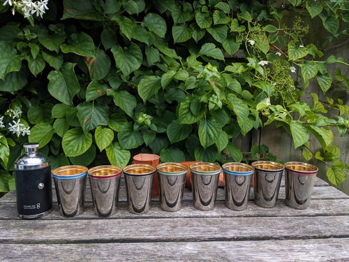 Vintage stirrup shot cups - vintage,