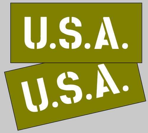 Usa stencil set - usa,