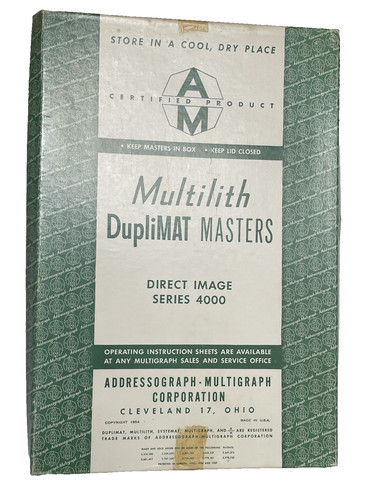 1954 addressograph multigraph - 1954,