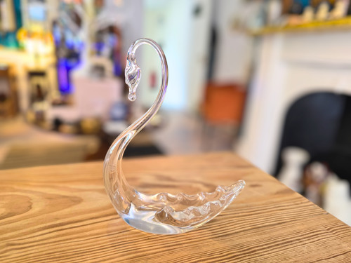 Vintage whitefriars glass swan - vintage,