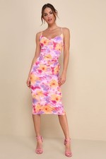 Vibrant Babe Pink Multi Floral
