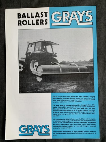 Grays ballast rollers brochure - rollers,