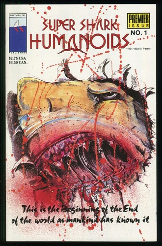 Super shark humanoids comic - shark,