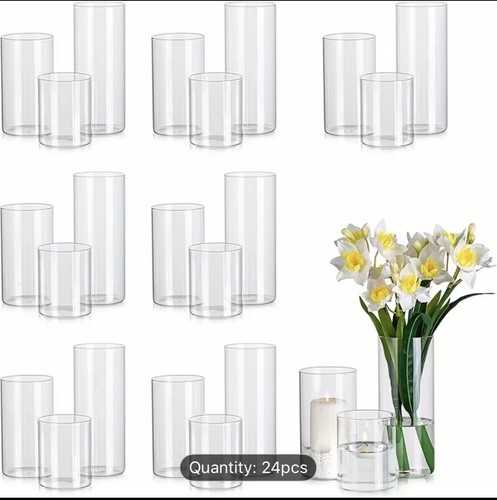 24pcs glasses vase - 24pcs,