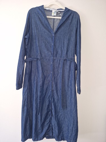 Ladies weird fish denim dress - denim,