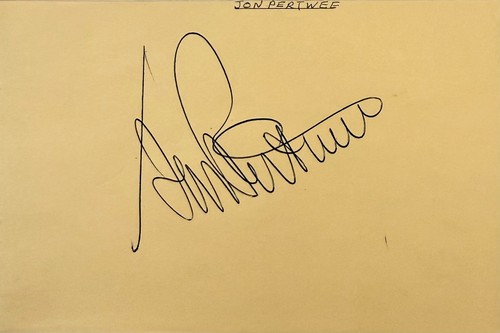 Jon pertwee signed autographed - jon,