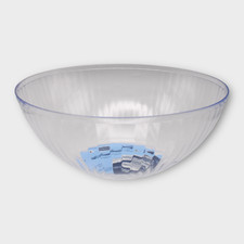 Clear Plastic Round Fluted