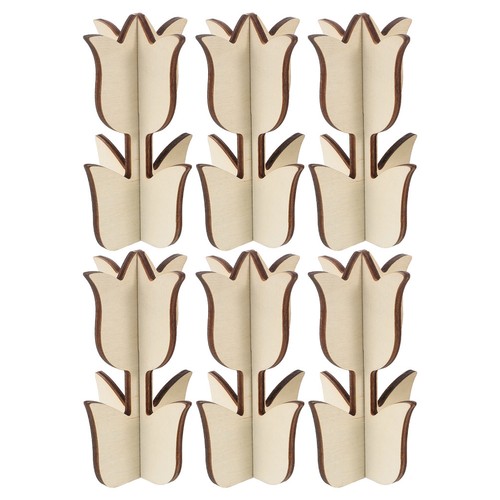 6pcs rustic diy - diy, tulip