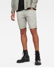 G-Star Raw Men's 3301 Light Orphus Green Slim Shorts - D17001