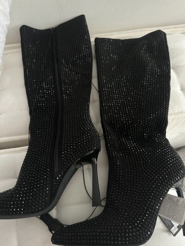 Women black diamanté - black,