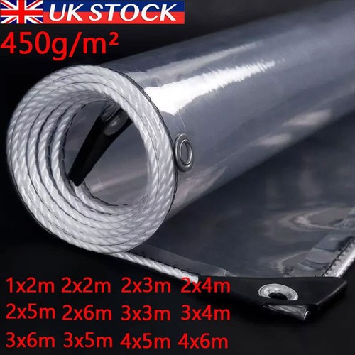 450gsm clear tarpaulin heavy - 450gsm,