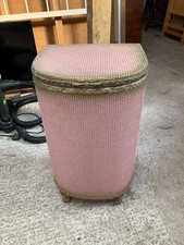 Pink Woven Laundry Box with